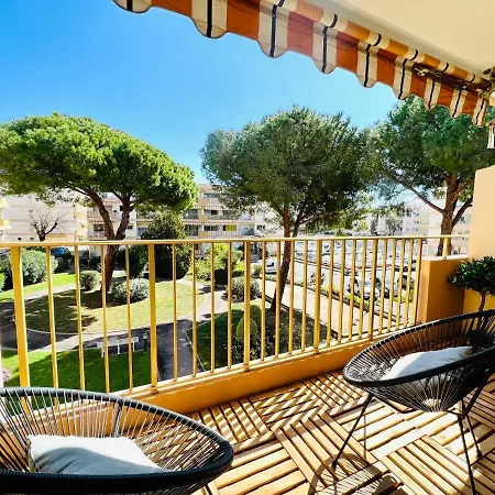 Appartement Marco Polo - Calme Avec Parking Prive - 2 Piscines - Proche Des Plages - Wifi - Clim Mandelieu